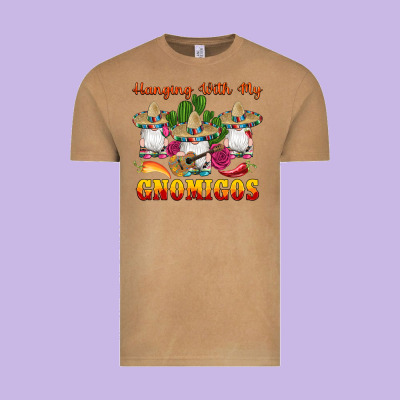 Hanging With Gnomigos Vintage Tee Designed By Artiststas