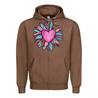 Chestnut valentine's day sunflower olivia Zipper Hoodie - OliviaCreatesArt