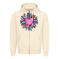 Sandshell valentine's day sunflower olivia Zipper Hoodie - OliviaCreatesArt