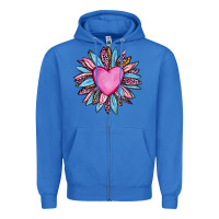 True Royal valentine's day sunflower olivia Zipper Hoodie - OliviaCreatesArt