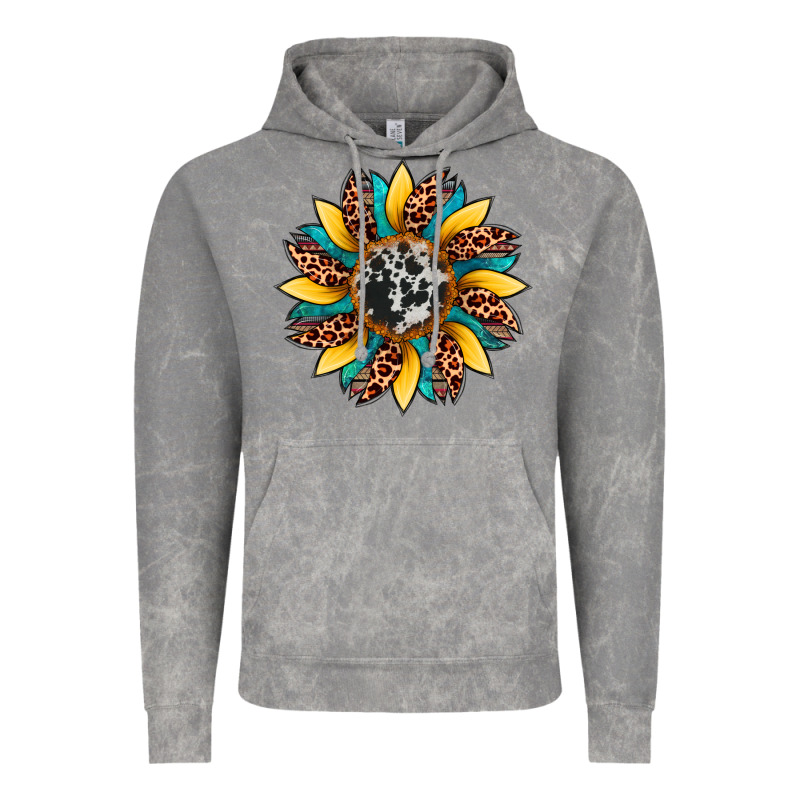 Sunflower Cowhide Leopard Vintage Hoodie by Artiststas | Teevron