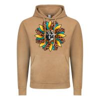 Vintage Camel sunflower cowhide leopard Vintage Hoodie - Artiststas