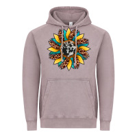Vintage Zinc sunflower cowhide leopard Vintage Hoodie - Artiststas