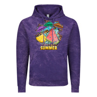 Cloud Purple sweet summer watermelon pineapple fruits Vintage Hoodie - RanaPortraitStore