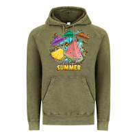 Vintage Olive sweet summer watermelon pineapple fruits Vintage Hoodie - RanaPortraitStore