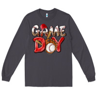Smoke Game day Baseball Long Sleeve Tee - NancyCooperArtShop