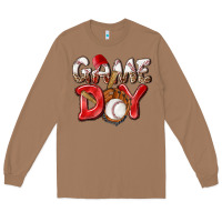 Toasted Coconut Game day Baseball Long Sleeve Tee - NancyCooperArtShop