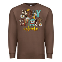 Chestnut Holy Spirit Activate Premium Sweatshirt - FaDigitalArtStudio