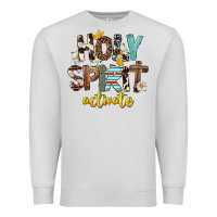 Dove Grey Holy Spirit Activate Premium Sweatshirt - FaDigitalArtStudio