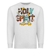 Oatmeal Heather Holy Spirit Activate Premium Sweatshirt - FaDigitalArtStudio