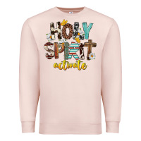 Pale Pink Holy Spirit Activate Premium Sweatshirt - FaDigitalArtStudio