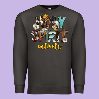 Holy Spirit Activate Premium Sweatshirt Designed By Fadigitalartstudio