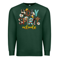 Sports Green Holy Spirit Activate Premium Sweatshirt - FaDigitalArtStudio