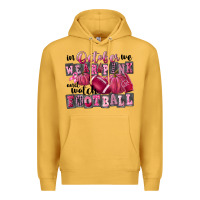 Mustard in october we wear pink and watch football Premium Hoodie - FaDigitalArtStudio