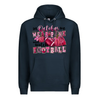 Navy in october we wear pink and watch football Premium Hoodie - FaDigitalArtStudio