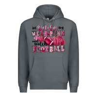 Rock in october we wear pink and watch football Premium Hoodie - FaDigitalArtStudio