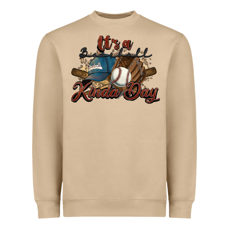 It's A Baseball Kinda Day Heavyweight Sweatshirt by HowdyJamesFarm | Teevron