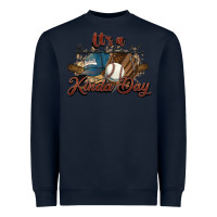 Navy It's a Baseball kinda day Heavyweight Sweatshirt - HowdyJamesFarm