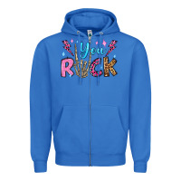 True Royal you rock valentine's day olivia Zipper Hoodie - OliviaCreatesArt