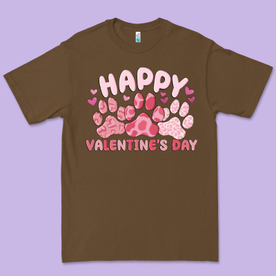Happy Valentine's Day Premium Tee Designed By Maliassmallbusiness