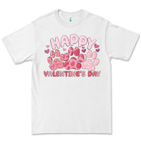 White happy valentine's day Premium Tee - MaliasSmallBusiness