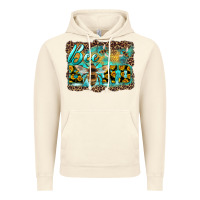Vintage Artic bee kind with sunflower and leopard background Vintage Hoodie - Artiststas