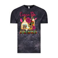 Cloud Black cinco de drinko Vintage Tee - Artiststas