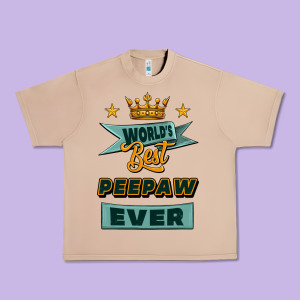 World's Best Peepaw Ever Urban Heavy Tee Designed By Jasminsmagicworld