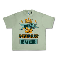 Oil Green world's best peepaw ever Urban Heavy Tee - Jasminsmagicworld