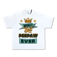 White world's best peepaw ever Urban Heavy Tee - Jasminsmagicworld