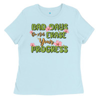 Baby Blue mental health uplifting quote Ladies Tee - MaliasSmallBusiness