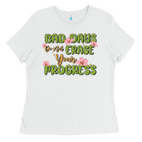 White mental health uplifting quote Ladies Tee - MaliasSmallBusiness