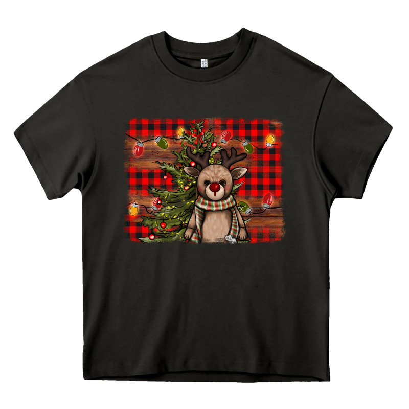 Reindeer Trees Background Heavy Core Tee by AdoDesignShop | Teevron