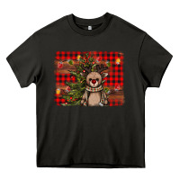 Asphalt reindeer trees background Heavy Core Tee - AdoDesignShop