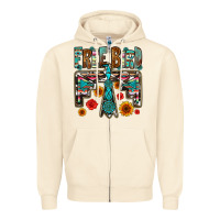 Sandshell western free bird Zipper Hoodie - OliviaCreatesArt