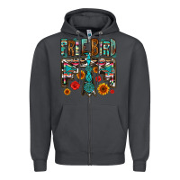Smoke western free bird Zipper Hoodie - OliviaCreatesArt