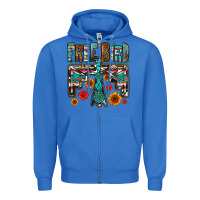 True Royal western free bird Zipper Hoodie - OliviaCreatesArt