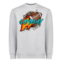 Game Day Leopard Fire And Ball Heavyweight Sweatshirt | Teevron
