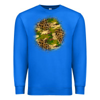 True Royal camouflage and leopard patch Premium Sweatshirt - BundleAndBundleShop