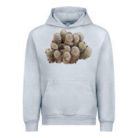 Heather Grey brown flowered cactus Urban Hoodie - LillyAllenDesigns