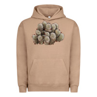 Pigment Burro brown flowered cactus Urban Hoodie - LillyAllenDesigns