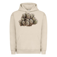 Pigment French Oak brown flowered cactus Urban Hoodie - LillyAllenDesigns