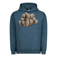 Pigment Midnight Navy brown flowered cactus Urban Hoodie - LillyAllenDesigns