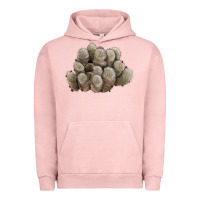 Pigment Salmon brown flowered cactus Urban Hoodie - LillyAllenDesigns