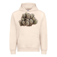 Sandshell brown flowered cactus Urban Hoodie - LillyAllenDesigns