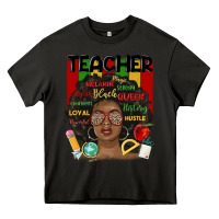 Asphalt black woman teacher Heavy Core Tee - MaliasSmallBusiness