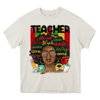 Black Woman Teacher Heavy Core Tee | Teevron