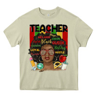 Mossy black woman teacher Heavy Core Tee - MaliasSmallBusiness