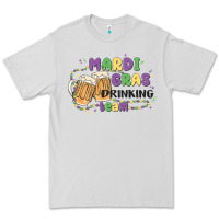 Dove Grey mardi gras drinking team Premium Tee - MaliasSmallBusiness