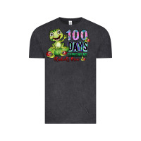 Vintage Black 100 days chancing my students crow Vintage Tee - SublimationCraftShop